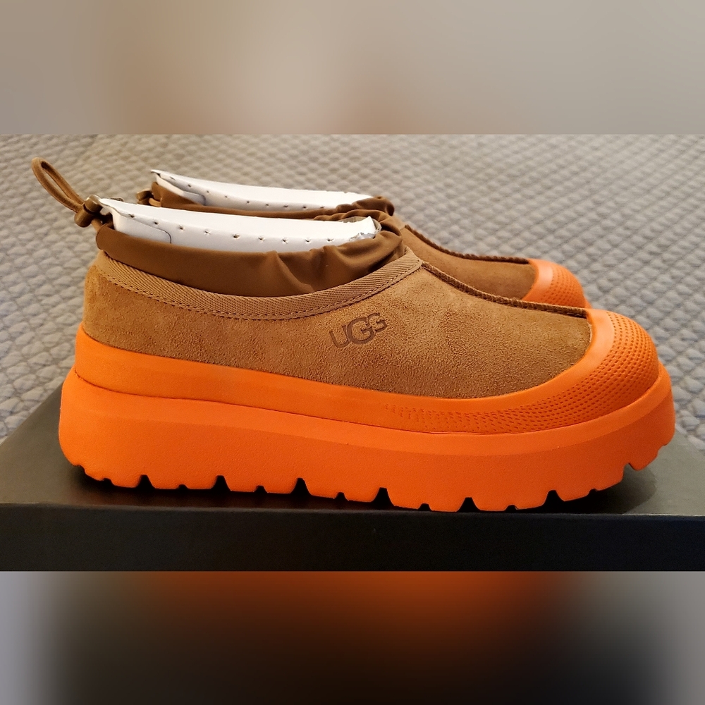 Ugg Tasman Weather Chestnut Orange Men's Boots - size 8